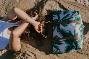 ELECTRIC PALM LARGE TOTE